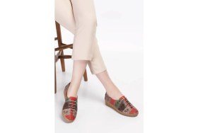 Resim Bags Shoes Guja 23Y701-2 Kadın Hakiki Deri Dolgu Taban Ultra Comfort Ayakkabı 