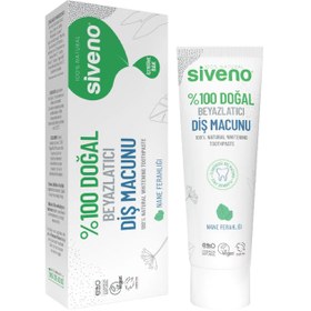 Resim Siveno Doğal Beyazlatıcı Etkili Diş Macunu - Nane Ferahlığı 65 g 