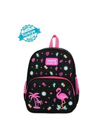 Resim Waddell Lisanslı Flamingo Desenli Anaokulu Kreş Okul Öncesi Çocuk Sırt Çantası 