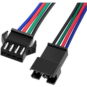 Resim 50 Adet Jst Sm 4 Pin 20cm+20cm 0.25mm Kablolu Konnektör 