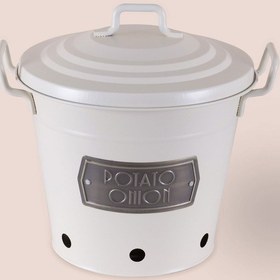 Resim The Mia Patates & Soğan Saklama Kabı Krem Krem 