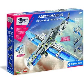 Resim Clementoni Mekanik Laboratuvarı - Uçaklar Ve Helikopterler 75028 