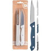 Resim Excellent Houseware 3 Parça Bıçak Seti -Asorti 