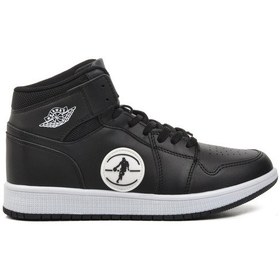 Resim Walkway Siyah Siyah Beyaz Unisex Hi Sneaker Çok Renkli 