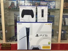 Resim Playstation 5 slim cd'li model çift kol + şarj ünitesi sıfır ürü 