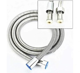 Resim 2 Metre Duş Hortumu Boru Paslanmaz Çelik Yedek Anti Çinko Hello Flow Çift Interlok Duş Hortumu, Metal Duş Hortumu 