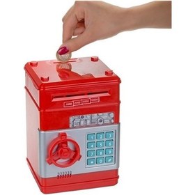 Resim Atm Kasa Kumbara Kırmızı 