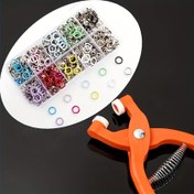 Resim 201 Parça Renkli Çıtçıt Seti - Klipsli, DIY El İşleri, Giysiler ve Çantalar İçin Uygun - Çoklu Renk Seçenekleri, Dayanıklı Metal Çıtçıtlar, El İşi Malzemeleri 