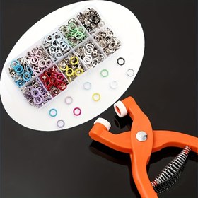 Resim 201 Parça Renkli Çıtçıt Seti - Klipsli, DIY El İşleri, Giysiler ve Çantalar İçin Uygun - Çoklu Renk Seçenekleri, Dayanıklı Metal Çıtçıtlar, El İşi Malzemeleri 