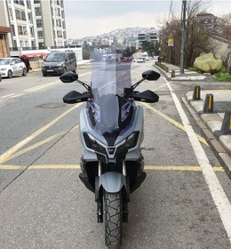 Resim Motocam Sym Adx 250 Ön Cam 2024-2026 Model 75cm Füme Renkli 4mm Uzun 