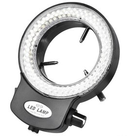 Resim Yaozixa Mikroskop Ve Kamera Yardımcı Aydınlatması: 144 Led Işık, Parlaklık Ayarlanabilir, Gölgesiz Siyah Halka Işığı 