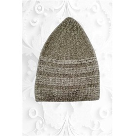 Resim Kadife Takke Kaliteli Namaz Takkesi Taş Rengi 