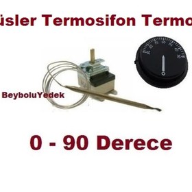 Resim FullYedek Süsler Termosifon Termostat Otomatik 0 - 90 Derece Ayar 