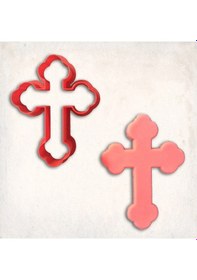 Resim Haç Kurabiye Kalıbı Şekillendirici Kopat KIrmızı 