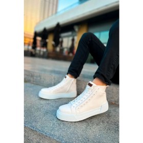 Resim Deridün Yıldız Shoes CH167 GBT Blazer Erkek Bot BEYAZ / BEYAZ 