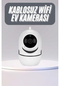 Resim 360 Full Hd Akıllı Kamera Hareket Sensörlü Wifi Kamera Çocuk Güvenlik Kamerası 