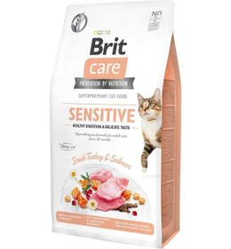 Resim Brit Care Hindili ve Somonlu Tahılsız Yetişkin Kedi Maması 7 KG 