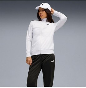 Resim Puma Poly Kadın Beyaz Dik Yaka Eşofman Takımı Beyaz 