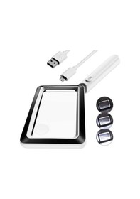 Resim Ulzyvf Şarj Parlaklık Modlu Işıklı, Edilebilir Büyüteç 4x 3 20led Gl 