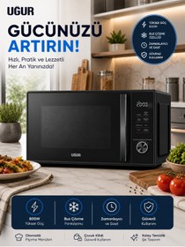 Resim Uğur Mıkrodalga fırın siyah - Uef 25m Smd 