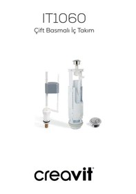 Resim Creavit Çift Basmalı İç Takım Beyaz 