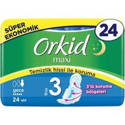 Resim Orkid Maxi Hijyenik Ped Gece 24'lü 