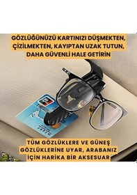 Resim Coofbe Klipsli 180 Derece Döner Klipsli Araç İçi Gözlük Tutucu Kart Tutucu Oto Araç Gözlük Tutacagi 01 