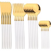 Resim 24 adet, Paslanmaz Çelik Bıçak, Çatal ve Kaşık Seti, Batı Tarzı Steak Bıçakları, Ev Mutfak Sofra Seti, Çatal ve Kaşık Seti Dahil, Bulaşık Makinesinde Yıkanabilir, Mutfak Araçları, Mutfak Aksesuarları 