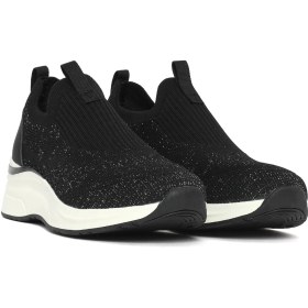 Resim Derimod Zero Kadın Siyah Kalın Tabanlı Kumaş Sneaker 26PFE49576F 