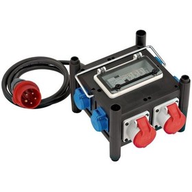 Resim Brennenstuhl Gummi Serisi Sertifikalı Devre Kesicili 2x Cee 400v/16a, 5x 230v/16a Griişli 2 Metre Kablolu Güç Dağtıcısı 