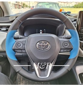Resim Toyota Uyumlu Corolla E210 Kasa 2019-2023 Spor Model Deri Direksiyon Kılıfı 