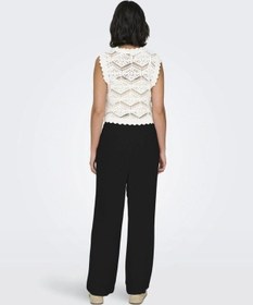 Resim Only 15322263 Onlsıesta Pull-up Lınen Pnt Black Kadın Pantolon Siyah 