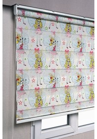 Resim Prenses Desenli Zebra Stor Güneşlik Perdeler 