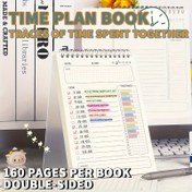 Resim A5 Günlük Planlayıcı Defter - 160 Sayfa, Spiral Bağlı, Fitness & Antrenman Organizatörü, Tutkunlar ve Öğrenciler için, Zamanlama ve Çalışma Kılavuzu ile Kendini Disiplinle İzleyici 