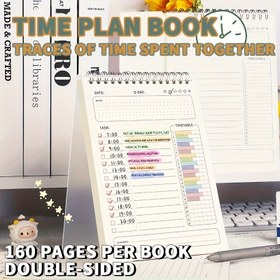 Resim A5 Günlük Planlayıcı Defter - 160 Sayfa, Spiral Bağlı, Fitness & Antrenman Organizatörü, Tutkunlar ve Öğrenciler için, Zamanlama ve Çalışma Kılavuzu ile Kendini Disiplinle İzleyici 