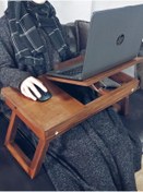 Resim RU-BİSHOP Laptop Sehpası - Çalışma Masası - Keyif Masası - Çizim Masası - Yemek Sehpası - Rahle -laptop Standı 