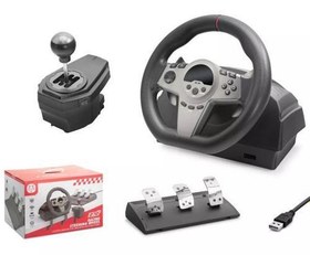 Resim GT10 Direksiyon Seti 270° Vitesli Oyun Direksiyonu, PS4 Xbox X|S/One • Switch • PC Uyumlu 