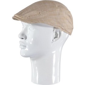 Resim Reva Yazlık Keten London Kasket Spor Kasket Şapka Açık Kahve 