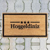 Resim Giz Home Koko Üç Yıldız Hoşgeldiniz Kapı Önü Paspası - 35x60 cm 
