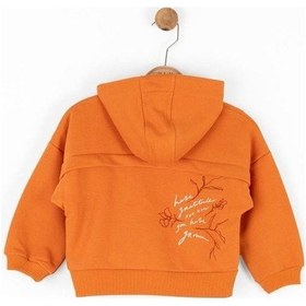 Resim Nk Kids Kız Çocuk Kapüşonlu Fermuarlı Fulya Hırka-14794 Turuncu 