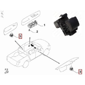 Resim Opar Fiat Fullback Ön Sağ Arka Sağ Sol Cam Düğmesi Orjinal 6000607178 