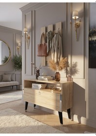 Resim Resital Portmanto Vestiyer - Gp7004-6 - Çam Silver Çam 