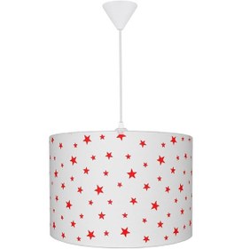 Resim Şenay Aydınlatma Çocuk Odası Silindir Kumaş Avize Sarkıt-Beyaz Kı 