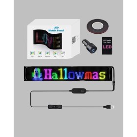 Resim Aylina Mey Ithalat® USB Destekli LED Mağaza Tabelası - Renkli Rgb Kayan Yazı Paneli 
