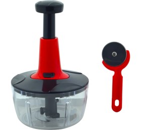 Resim Super Chopper Basmalı El Rondosu (1,5 Lt) ve Hamur Kesme Ruleti (7X16,5CM) 