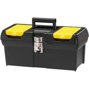 Resim AyrStore Millenium alet kutusu (16 inç, çıkarılabilir raflı, iki düzenleyici, metal kilit, plastik 