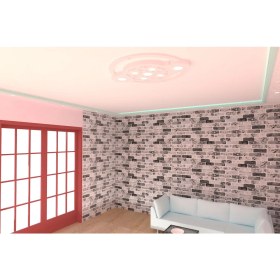 Resim Motifpiyer Tavan LED Spotlu Göbeği 14-Yuvarlak-Dış Çıtalı 