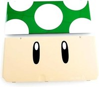 Resim Valley Of The Sun DIY New3DS Ekstra Konut Kılıf Kabuk Üst/Alt Kapak Plakası Yeşil Mantar Kafası Değiştirme, Yeni 3DS Küçük El Oyun Konsolu için, Toad Edition için Üst/Alt Arka Ön Kapak 2 ADET Set 