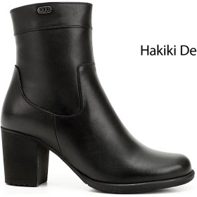 Resim Gönderi R Kadın Siyah Fermuarlı Kalın Topuklu Hakiki Deri Bot Gkzb13448457 Siyah 