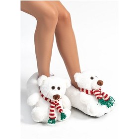 Resim Twigy Kutup Kadın Hayvanlı Panduf Beyaz 36/41 AA0641 Beyaz 